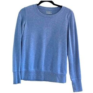 Tek Gear Heathered Blue Cozy Thumbhole Sweatshirt
